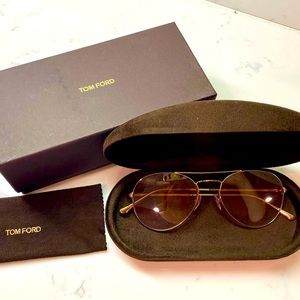 New! Authentic Tom Ford Aviator Sunglasses